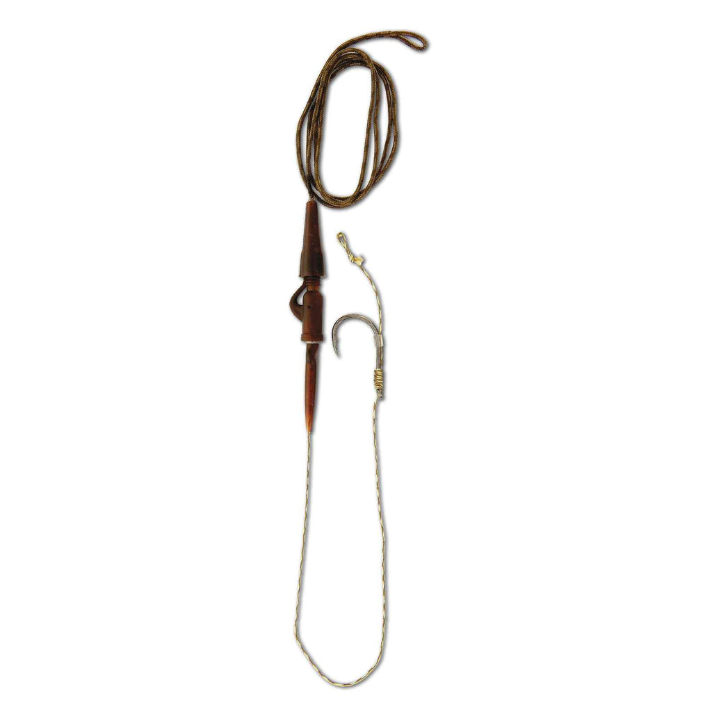 Clip de plomb de sécurité Lead Core avec Hameçon Hair Vert Lineaeffe 7602162