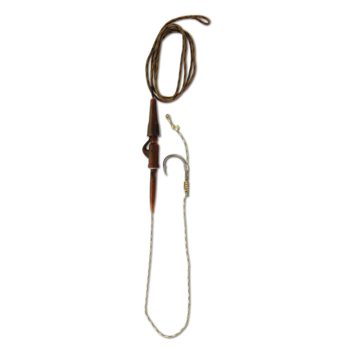 Clip de plomb de sécurité Lead Core avec Hameçon Hair Marron Lineaeffe 7602164