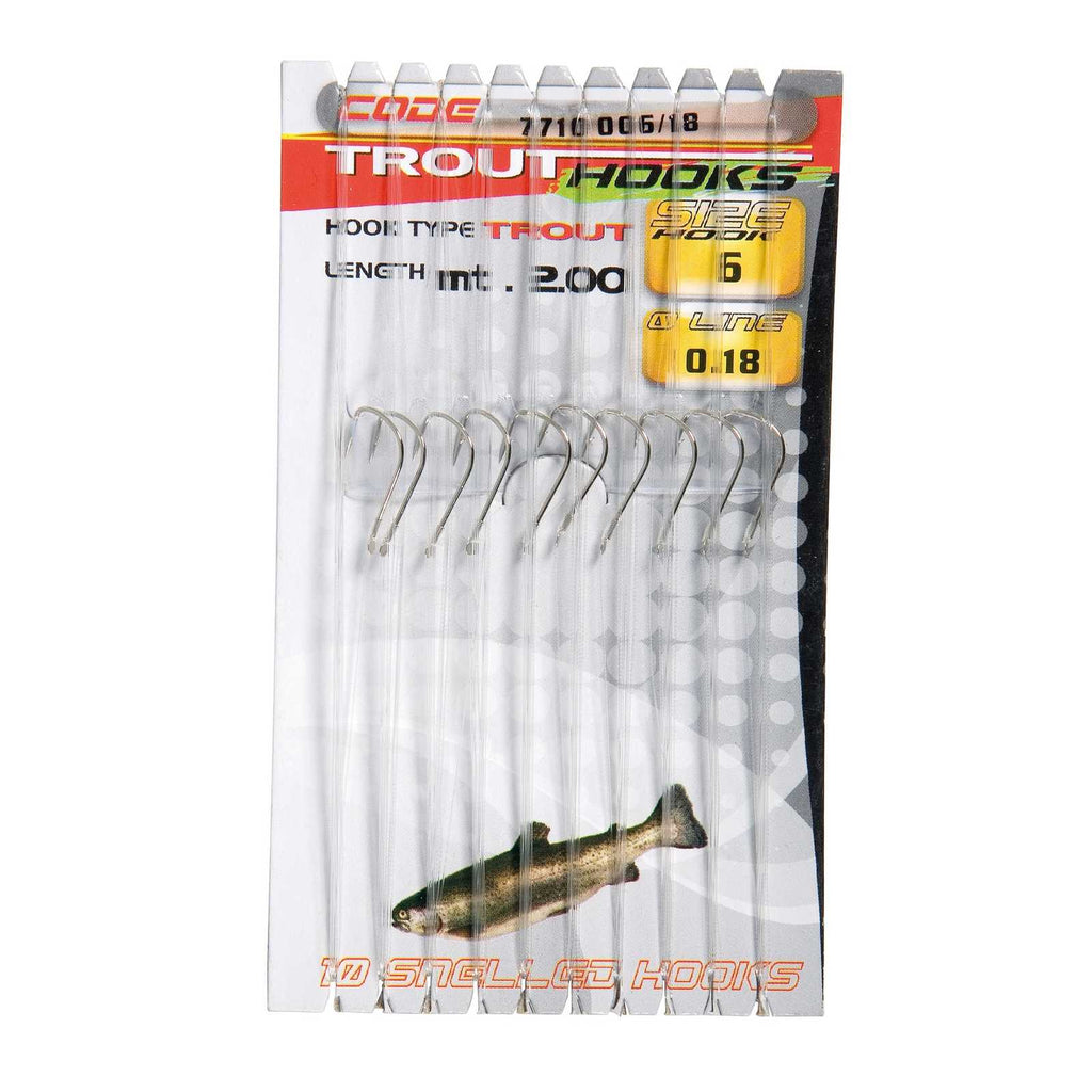 Hameçons de Pêche Truite Taille 10 Diamètre 0,16 Lineaeffe 7710010-16