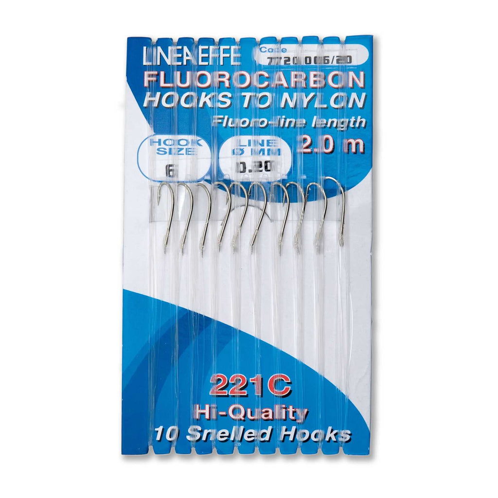 Hameçons à pêche 221C Fluoro Rig Taille 8 Diamètre 0,16 Lineaeffe 7720008-16