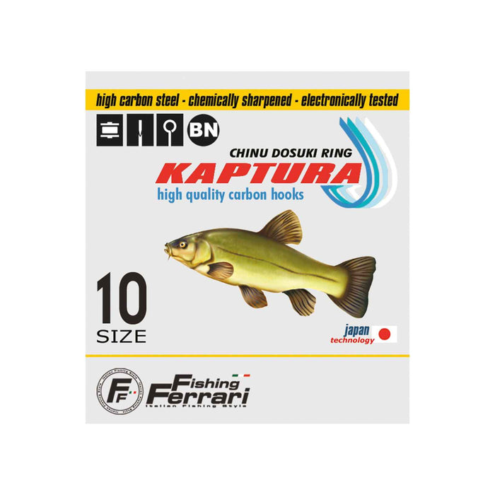 Hameçons de pêche Kaptura Chinu Dosuki Ringed Taille 4 Pêche Ferrari 7953804