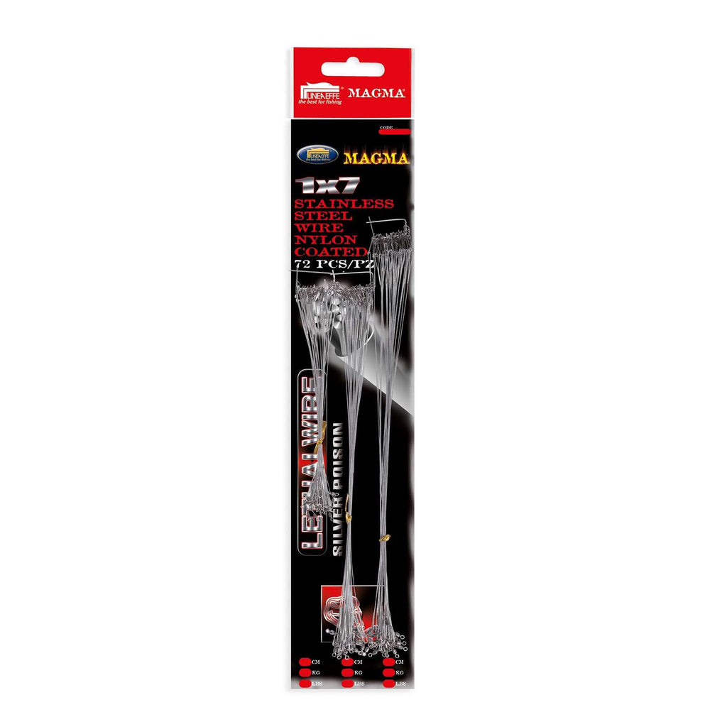 Fil d'acier leader Cavetto Acciaio 1x7 Argent Lineaeffe 7980100