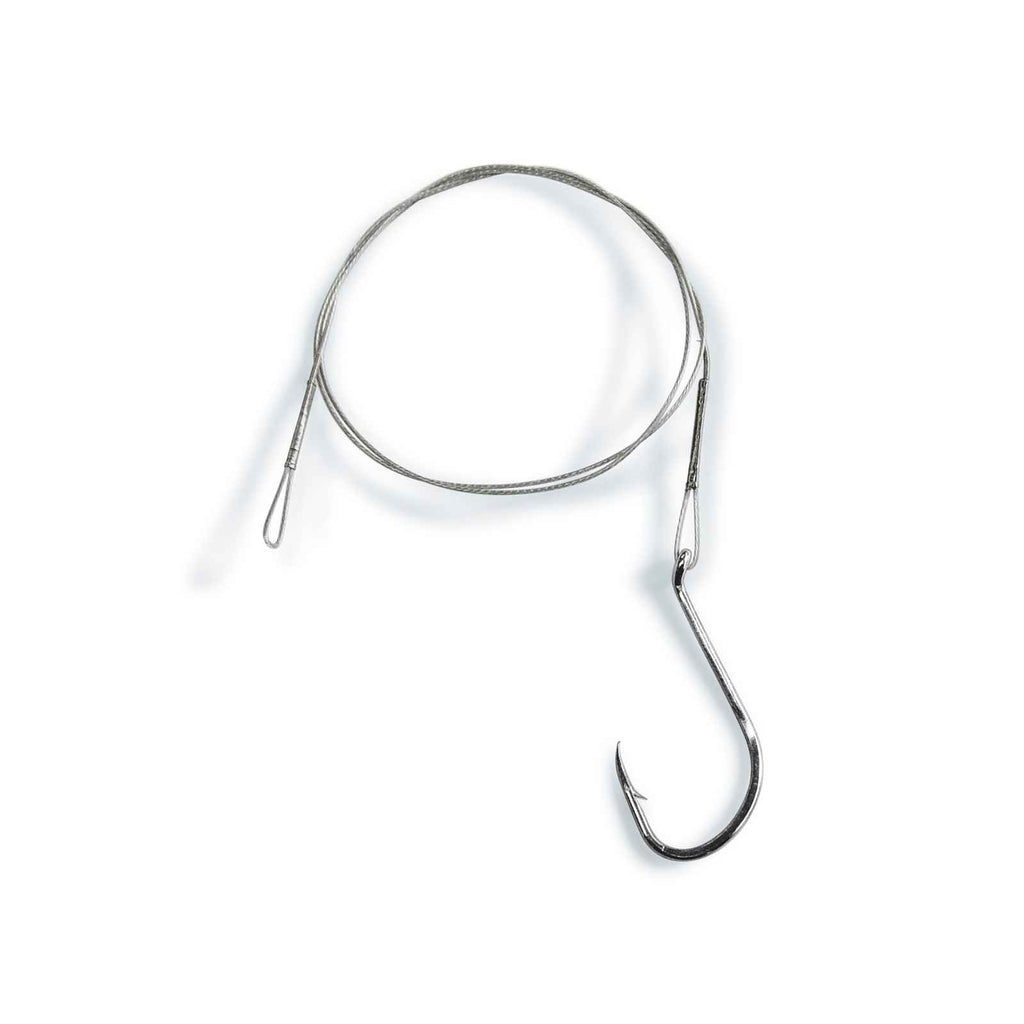 Fil d'acier Thon carte sans émerillon 1x7 50cm 25kg Taille 4-0 Lineaeffe 7980940
