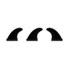 Set de Fins Thruster Standard Single Tab Noir Surflogic 81002