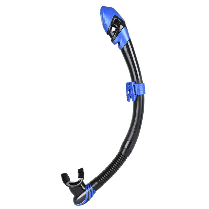 Tuba de plongée Snorkeling Vortex Dry Noir-Bleu Seac 84-22BM-SBL