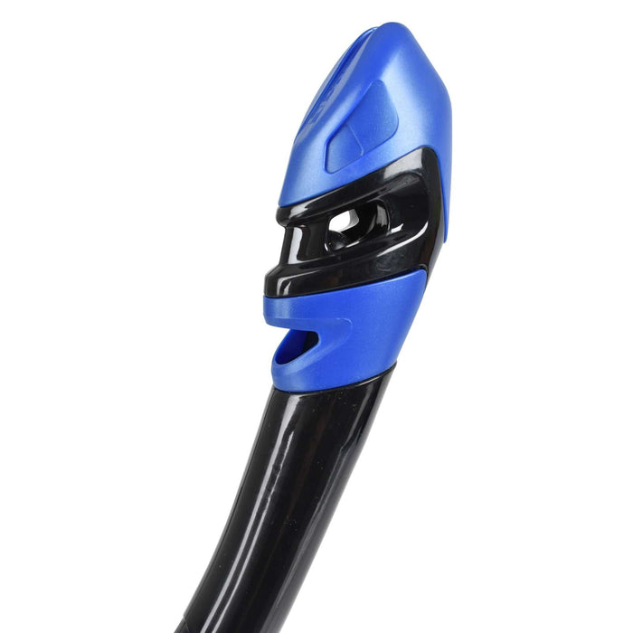 Tuba de plongée Snorkeling Vortex Dry Noir-Bleu Seac 84-22BM-SBL