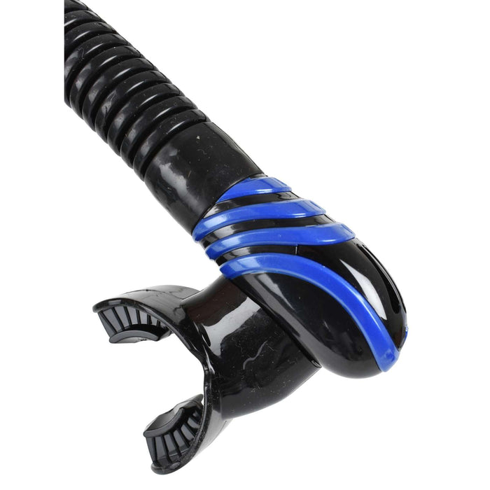 Tuba de plongée Snorkeling Vortex Dry Noir-Bleu Seac 84-22BM-SBL