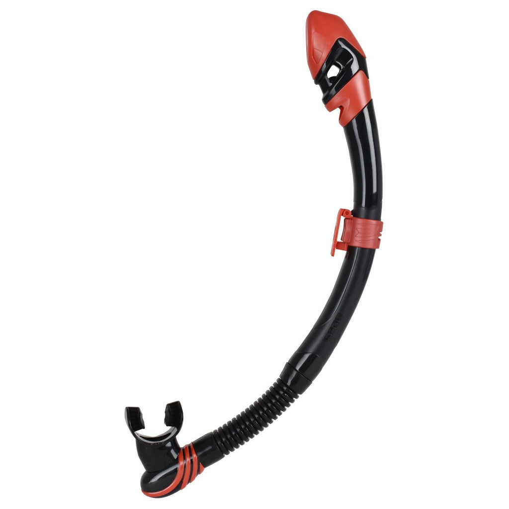Tuba de plongée Snorkeling Vortex Dry Noir-Rouge Seac 84-22RM-SBL