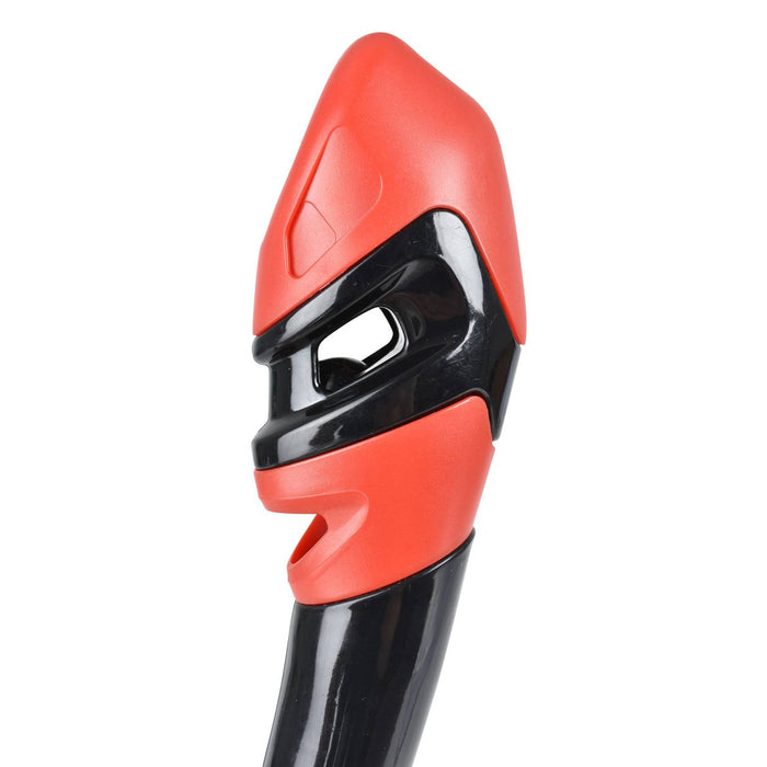 Tuba de plongée Snorkeling Vortex Dry Noir-Rouge Seac 84-22RM-SBL
