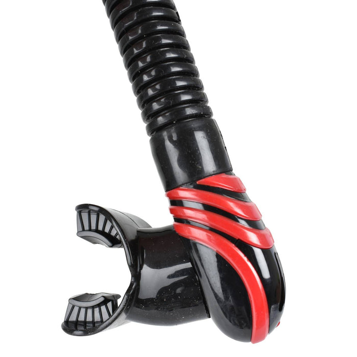 Tuba de plongée Snorkeling Vortex Dry Noir-Rouge Seac 84-22RM-SBL