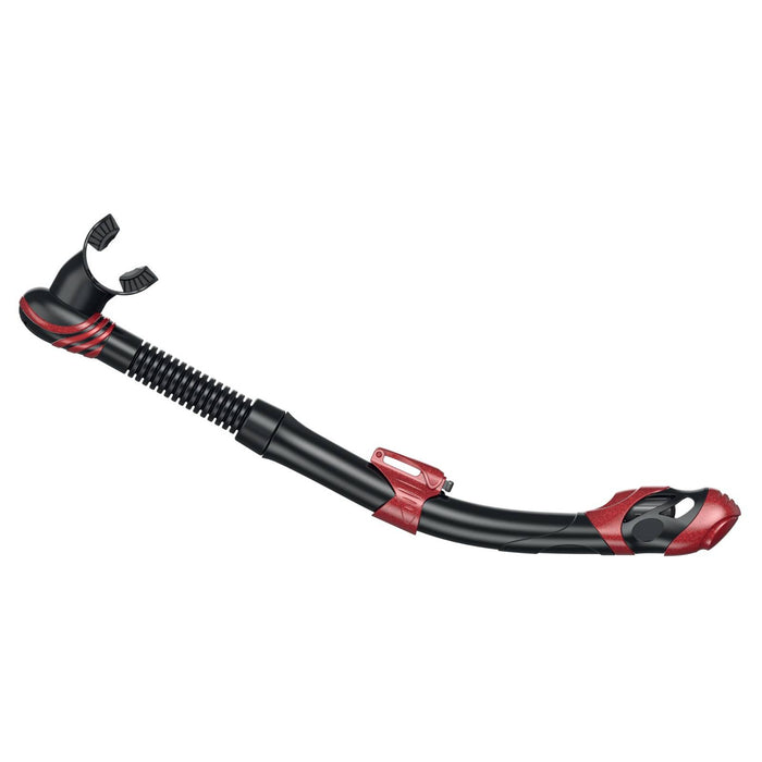 Tuba de plongée Snorkeling Vortex Dry Noir-Rouge Seac 84-22RM-SBL