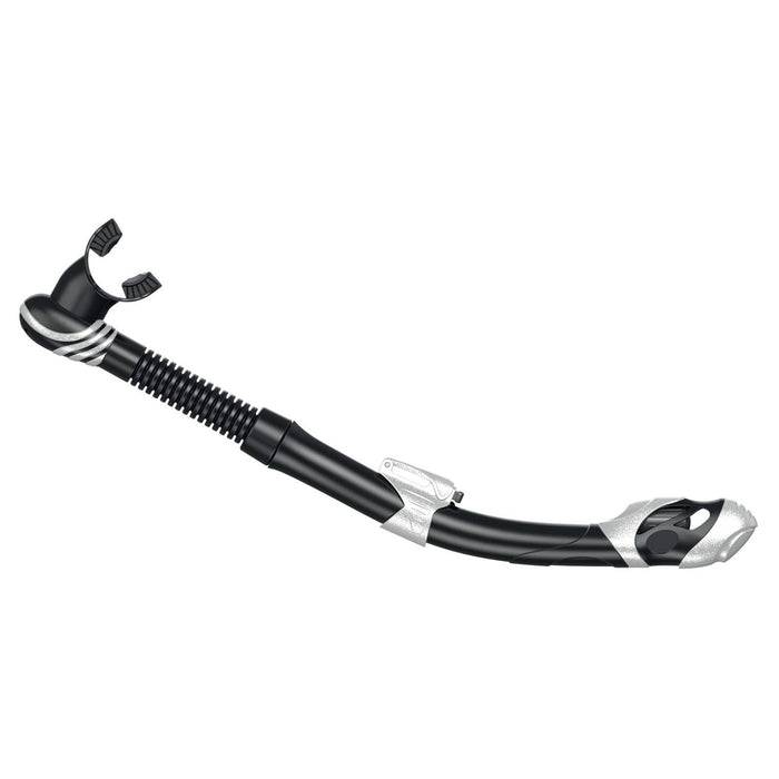 Tuba de plongée Snorkeling Vortex Dry Noir-Blanc Seac 84-22W-SBL