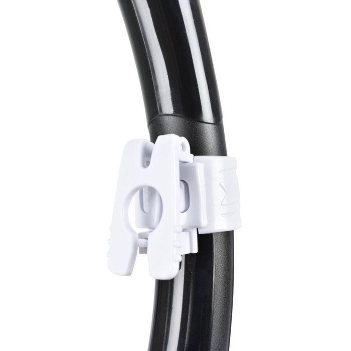 Tuba de plongée Snorkeling Vortex Dry Noir-Blanc Seac 84-22W-SBL