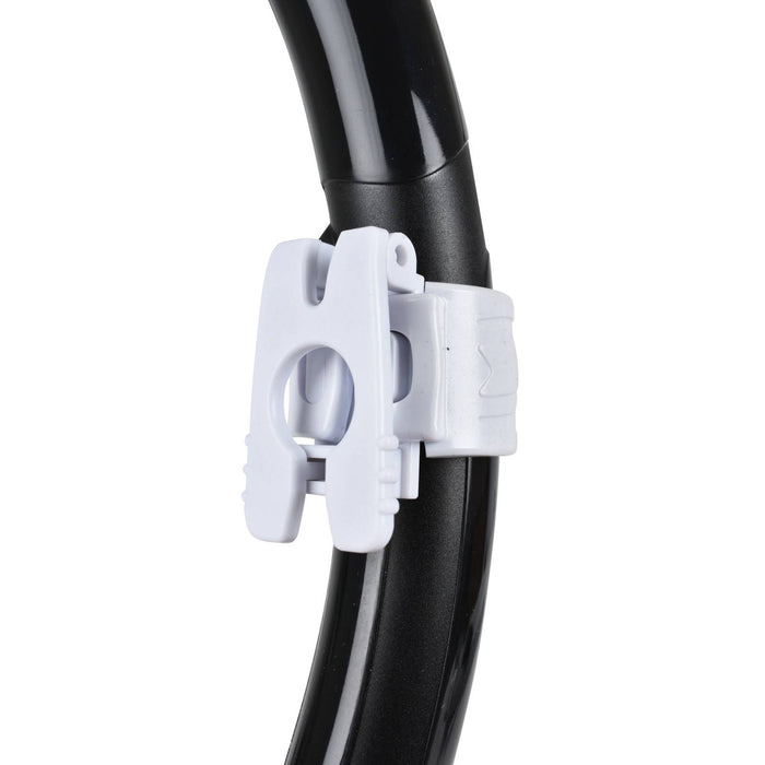Tuba de plongée Snorkeling Vortex Dry Noir-Blanc Seac 84-22W-SBL
