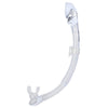 Tuba de plongée Snorkeling Vortex Dry Transparent-Blanc Seac 84-22W-SKL