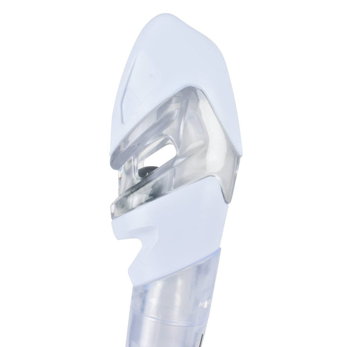 Tuba de plongée Snorkeling Vortex Dry Transparent-Blanc Seac 84-22W-SKL