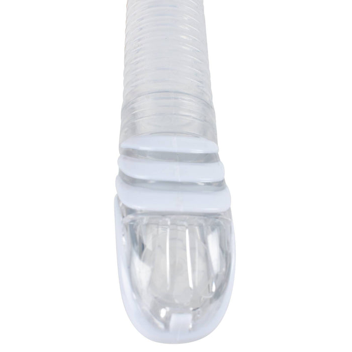 Tuba de plongée Snorkeling Vortex Dry Transparent-Blanc Seac 84-22W-SKL