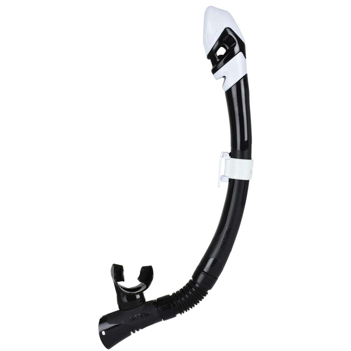 Tuba de plongée Snorkeling Fast Tech Dry Noir-Blanc Seac 84-32NW-SBL