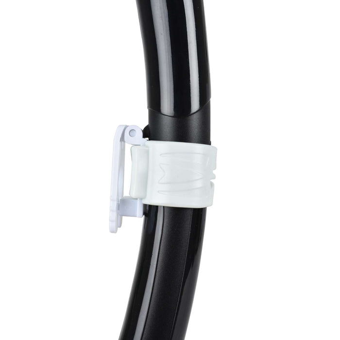 Tuba de plongée Snorkeling Fast Tech Dry Noir-Blanc Seac 84-32NW-SBL