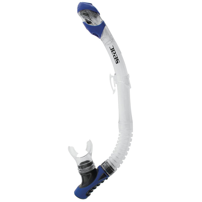 Tuba de plongée Snorkeling Reverse Dry Noir-Bleu Seac 84-38B-SKL