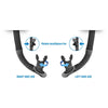 Tuba de plongée Snorkeling Reverse Dry Noir-Bleu Seac 84-38B-SKL
