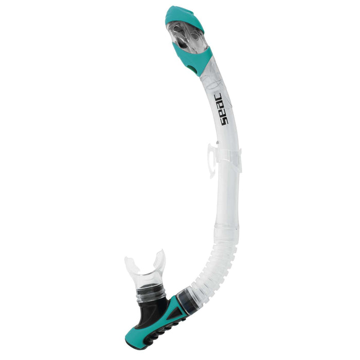 Tuba de plongée Snorkeling Reverse Dry Transparent-Tiffany Seac 84-38TI-SKL