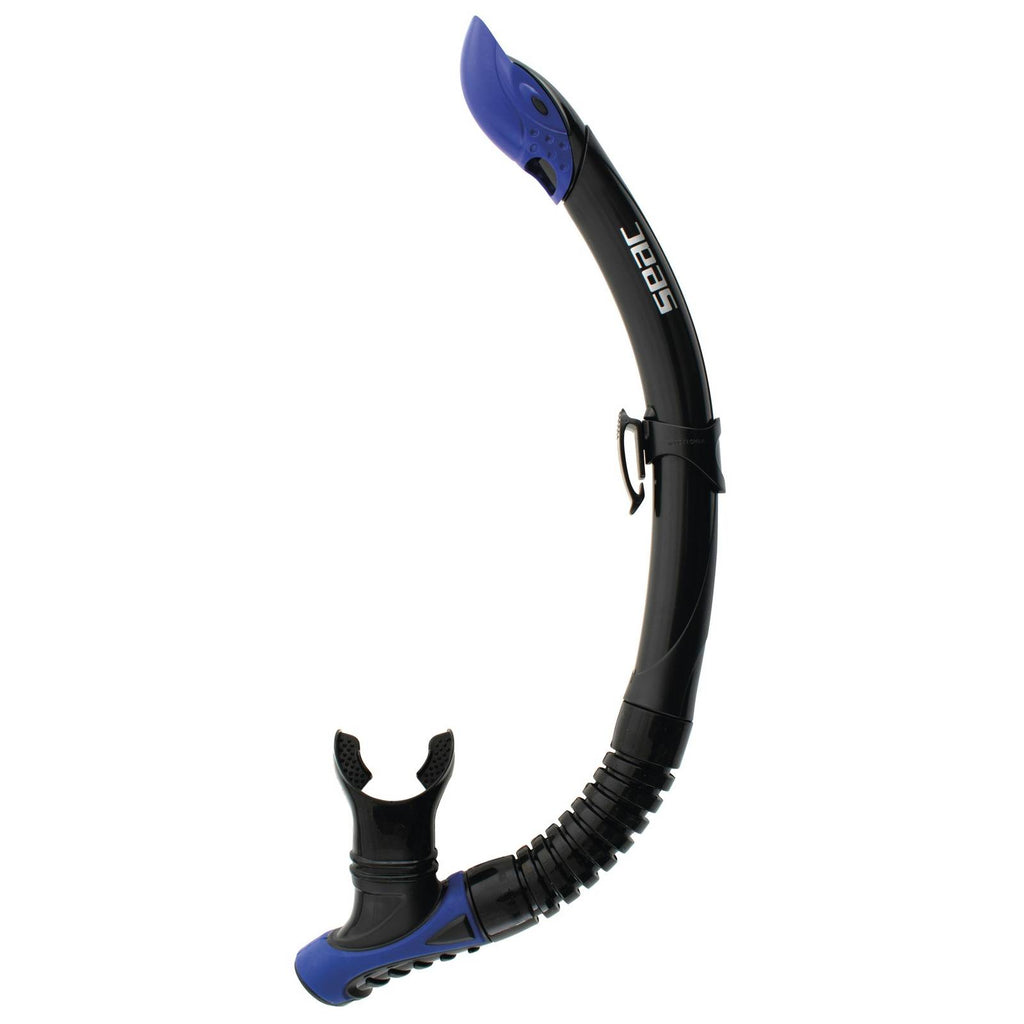 Tuba de plongée Snorkeling Reverse Noir-Bleu Seac 84-39B-SBL