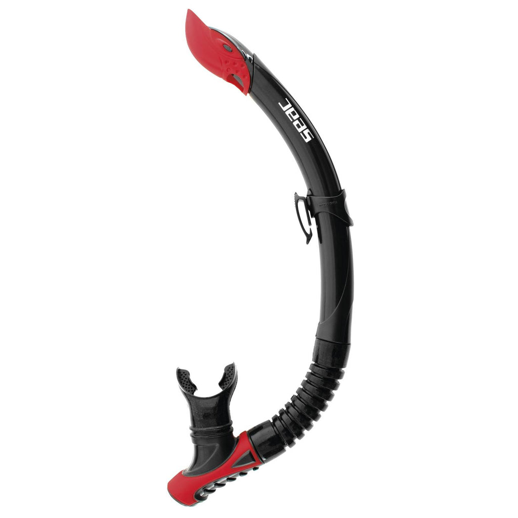 Tuba de plongée Snorkeling Reverse Noir-Rouge Seac 84-39R-SBL