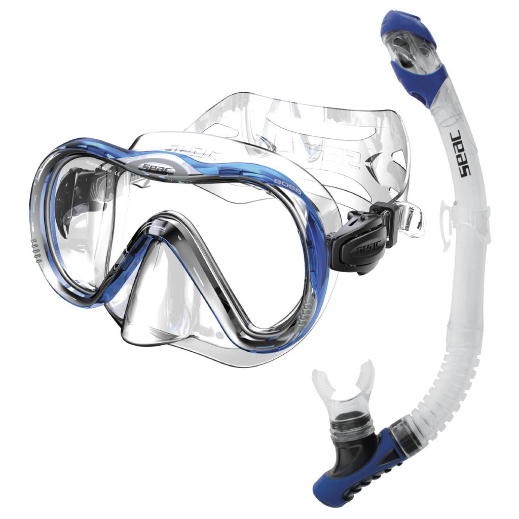 Kit de Snorkeling Boss Reverse Dry Bleu Seac 89-101B
