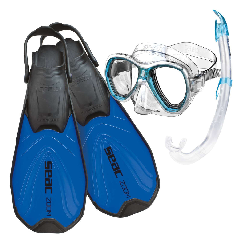 Kit de Snorkeling Tris Zoom Adulte Bleu 42-44 Seac 89-29B-42-44