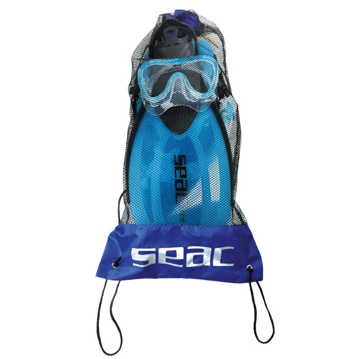 Kit de Snorkeling Tris Sprint Dry Enfants Bleu 32-35 Seac 89-30B-32-35