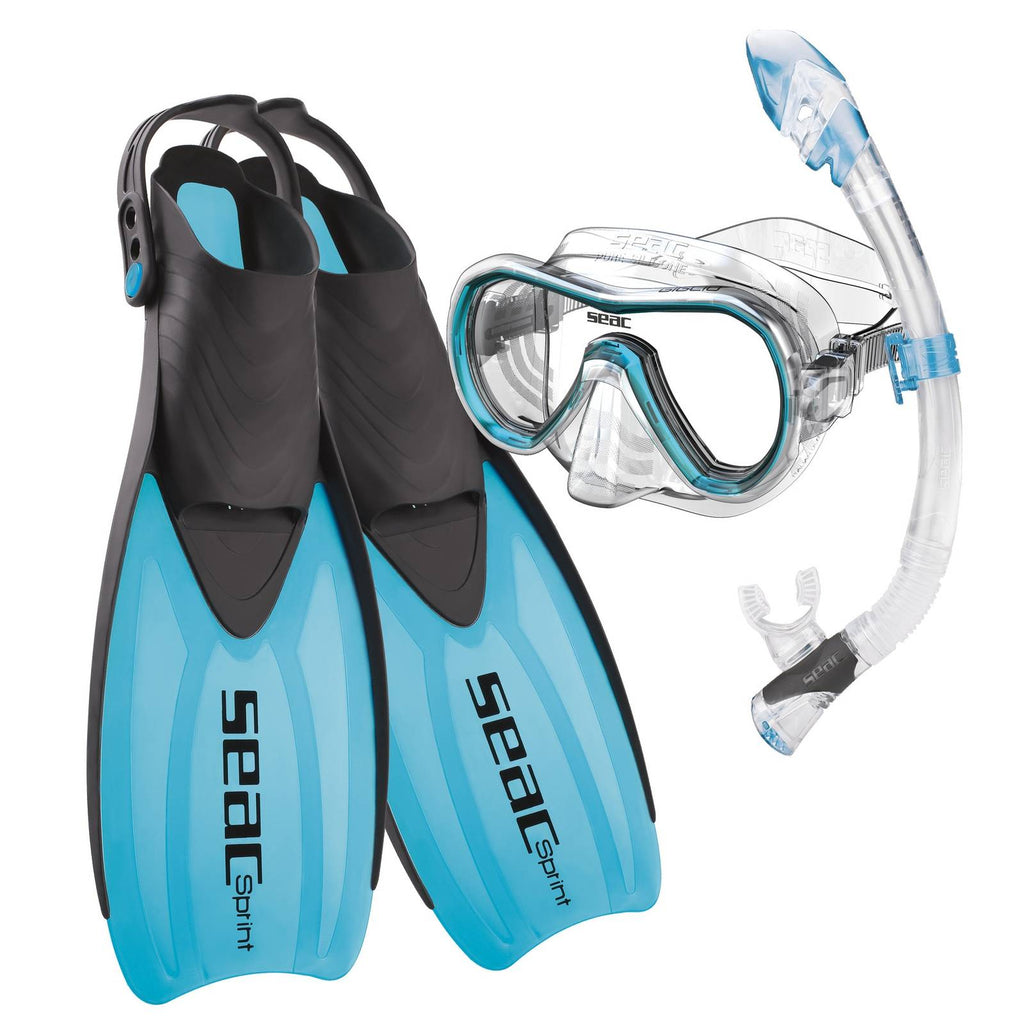 Kit de Snorkeling Tris Sprint Dry Bleu 45-47 Seac 89-30B-45-47