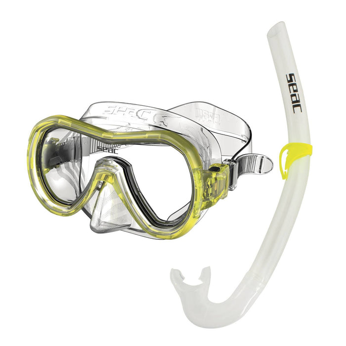Set de snorkeling Panarea Md Clear-Yellow Seac 89-33Y