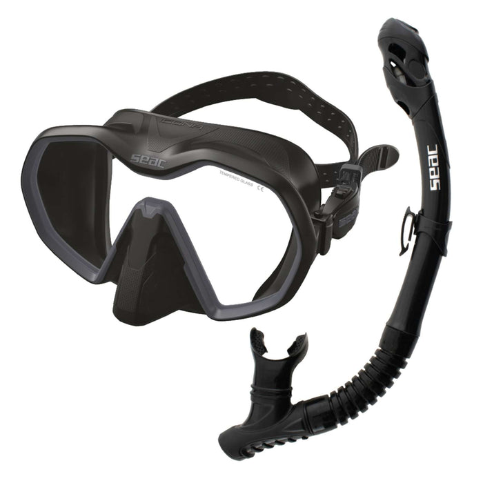 Set de Plongée Bis Icona Reverse Dry Noir-Anthracite Seac 89-96NA