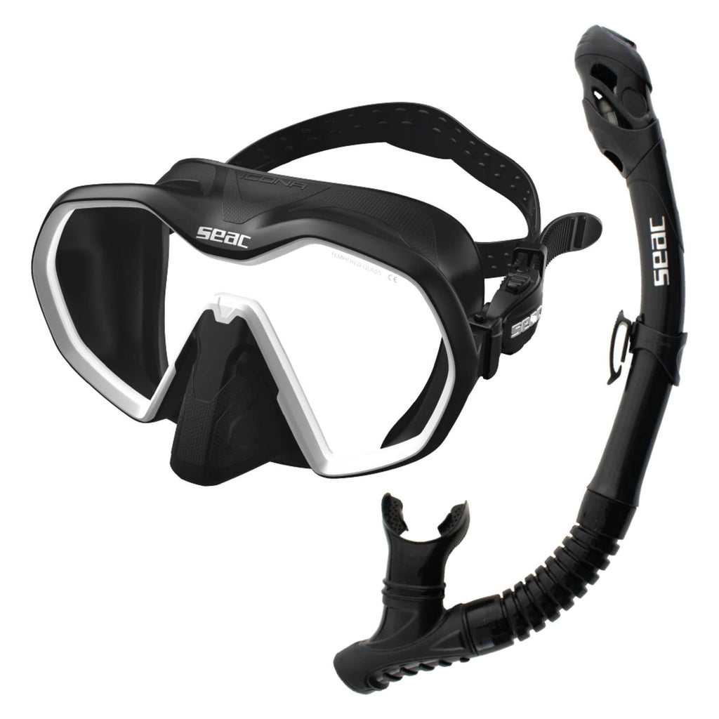 Kit de plongée Bis Icona Reverse Dry Noir-Blanc Seac 89-96W