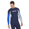 Rash Guard Raa Long Evo Homme Bleu Foncé S Seac 9316-02