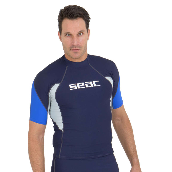 Rash Guard Raa Short Evo Homme Bleu-Foncé XXXL Seac 9317-07