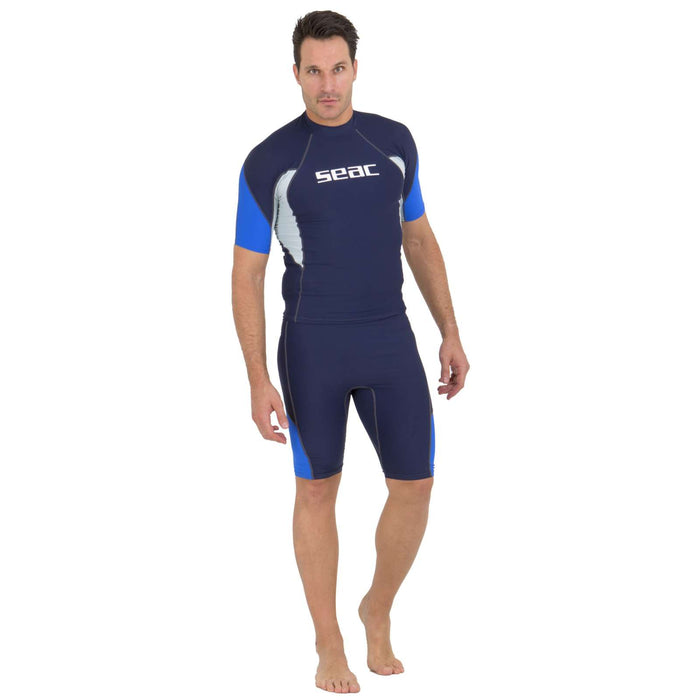 Rash Guard Raa Short Evo Homme Bleu-Foncé XXXL Seac 9317-07