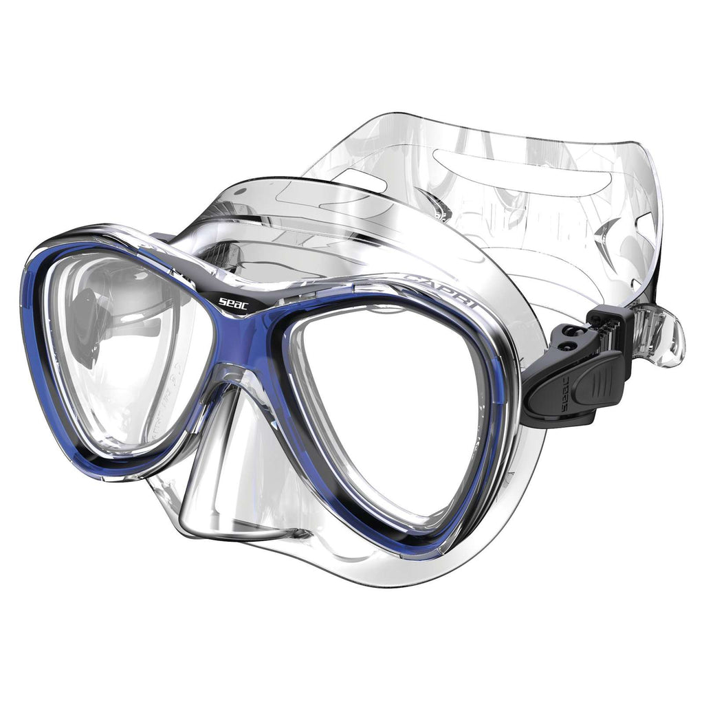 Masque de snorkeling Capri Slt Transparent-Bleu Seac 9419B