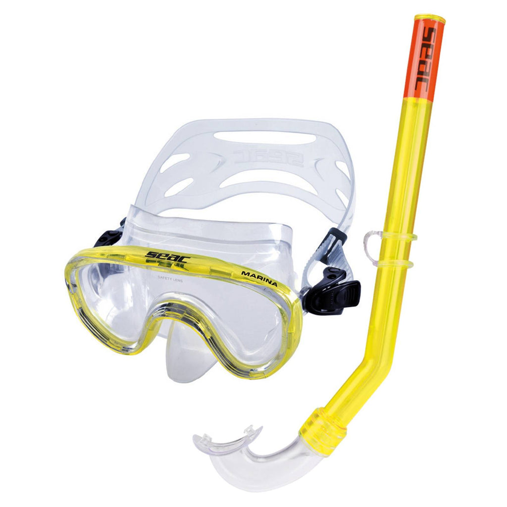 Set de snorkeling Marina Slt Z Piccolo Clear-Yellow Seac 9468Y