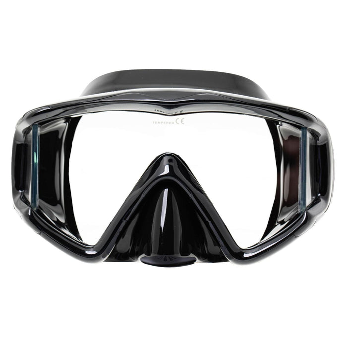 Masque de plongée grand panoramique noir Marlin 9897