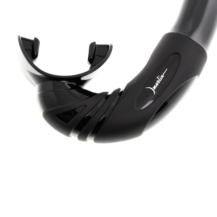 Tube de snorkel classique noir Marlin 9903