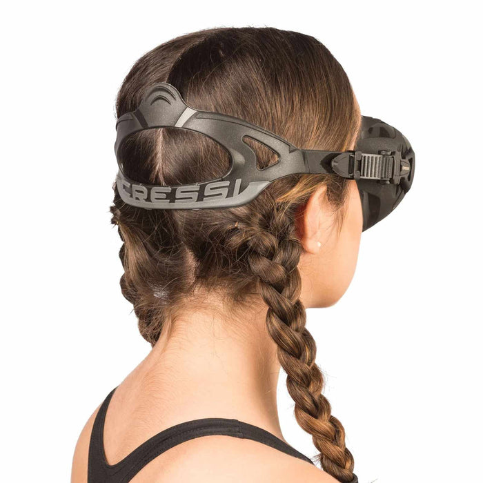 Masque de Plongée en Silicone Zeus Lentilles Noir-Orange Cressi DS4750509