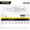 Aletas de buceo Master Ara Ebs Negro L-XL-EU 44-47-UK 10-11 Cressi BE135544