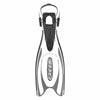 Fins de buceo Frog Plus Negro-Blanco L-XL-EU 45-47-UK 9-12 Cressi BF203044