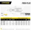 Tauchflossen Frog Plus Schwarz-Gelb L-XL-EU 45-47-UK 9-12 Cressi BF205144