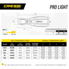 Palmes de plongée Prolight Jaune S-M-EU 38-41-UK 4-7 Cressi BG171040