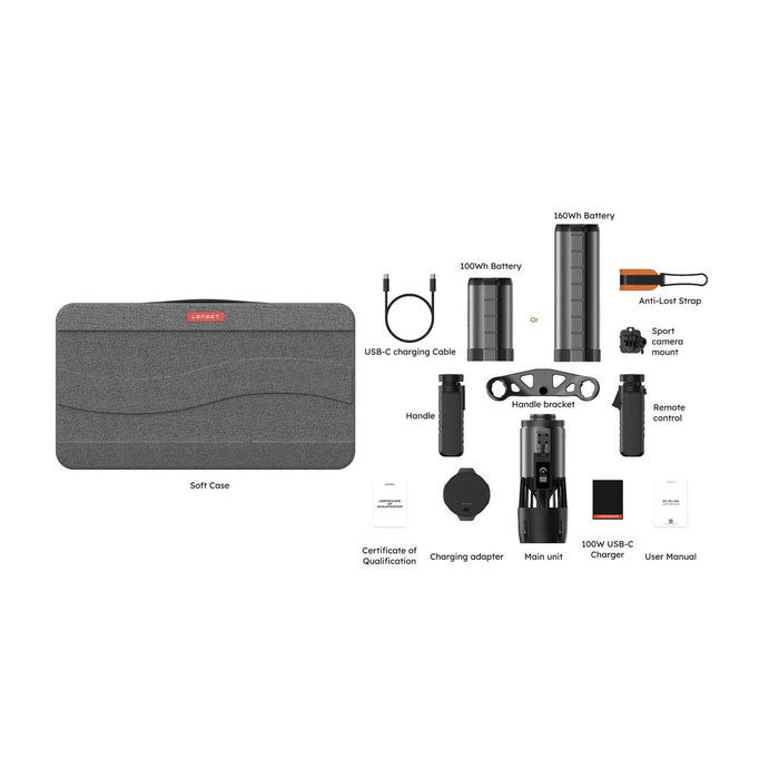 Scooter sous-marin P1 XR Pack double Gris Lefeet C041020_2