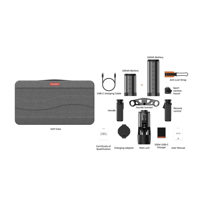 Scooter sous-marin P1 Pack double Noir Lefeet C041022_2