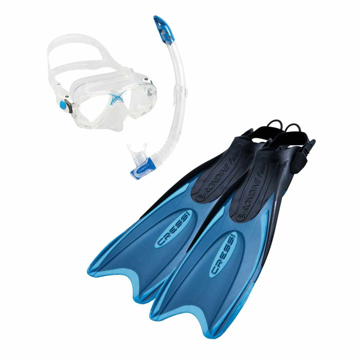 Kit de Plongée Palau Bleu EU 44-47-UK 10-13 Cressi CA122644